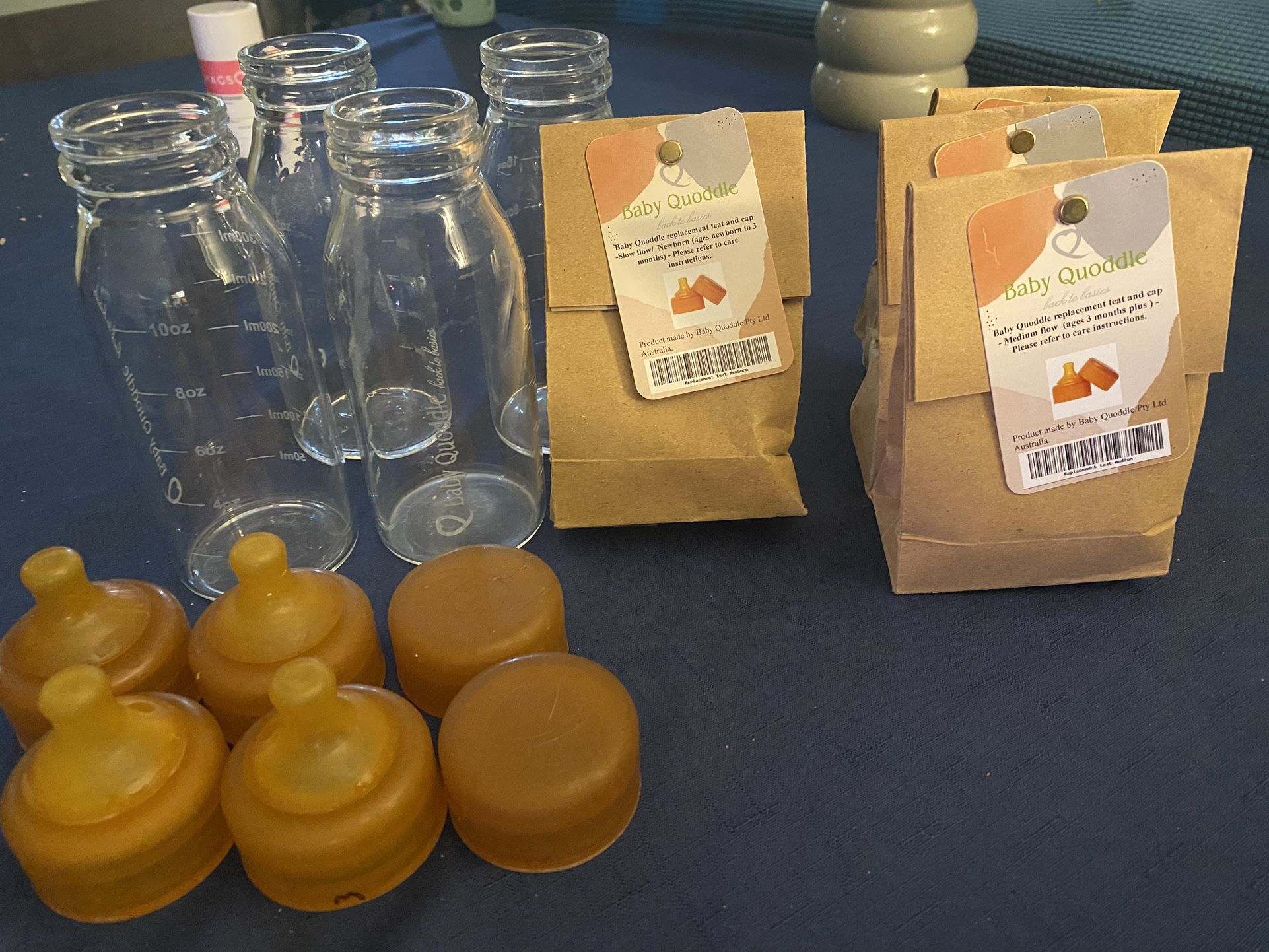 Quoddle Glass Baby Bottles