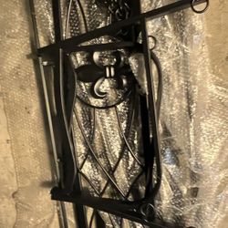 VINGLI Upgraded Metal Patio Porch Swing Black