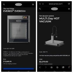 EXTREMELY UNIQUE UNOX EVEREO HOT FRIDGE WITH HOT VACCUM