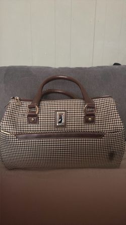 London fog duffel bag check plaid
