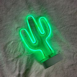 Green LED Cactus Light 