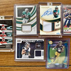 NFL Rookie Card Lot – Mahomes, Herbert, Burrow, Allen, Chase + Patch Cards – 200+ Cards