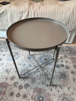 IKEA Round Metal Tray Coffee Table