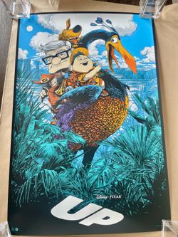 Up Poster by Ken Taylor – Mondo Tees Screen Print (24”x36”) – Pixar Disney