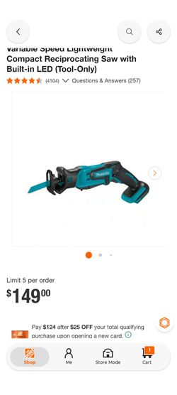 Makita reciprocating saw