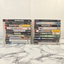 (LOT OF 20 Playstation 3 PS3 Video Game Lot) Assassin's Creed Tomb Raider More