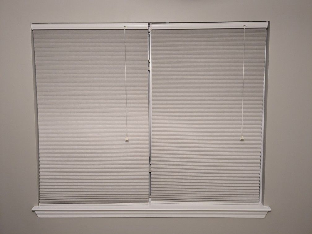Corded Blinds 28.5" W x 48" H, Two Sets