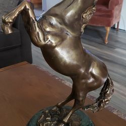 Beautiful Bronze Sculpture  -  Horse Rearing - REDUCED!