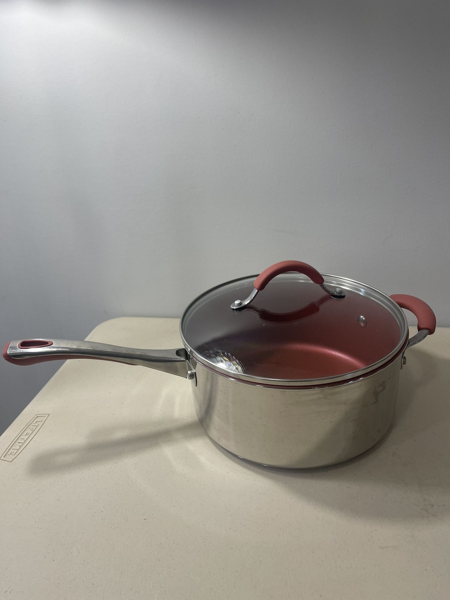 5 Qt Stainless Steel 18/10 Pot Pan with Lid Nonstick QVC Cook’s Essentials