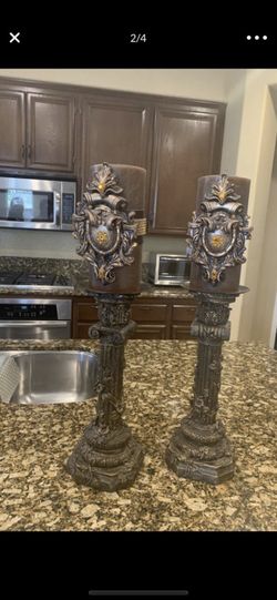 2 candles Candle holders not included