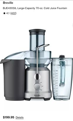 BJE430SIL Large-Capacity 70-oz. Cold Juice Fountain
