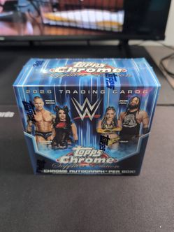2026 WWE Topps Chrome Sapphire Hobby Box Cards