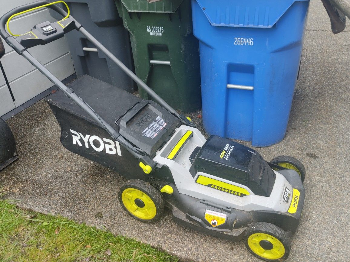Ryobi 20 inch 40V lawn mover No battery