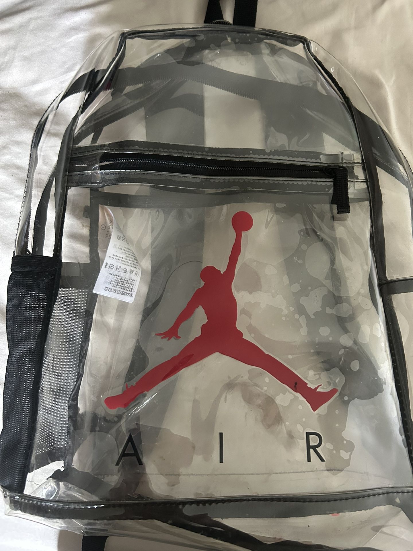 Clear Jordan Backpack