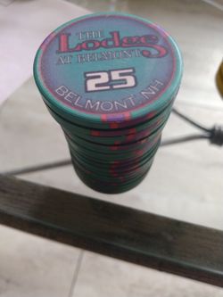 A Stack Of 20 ..The lodge At Belmont N.H. Chips $40