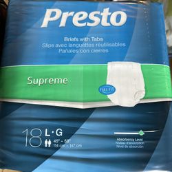 Adult Diapers Size Large 12 Packs For Only 48.00 Adjustable Tabs