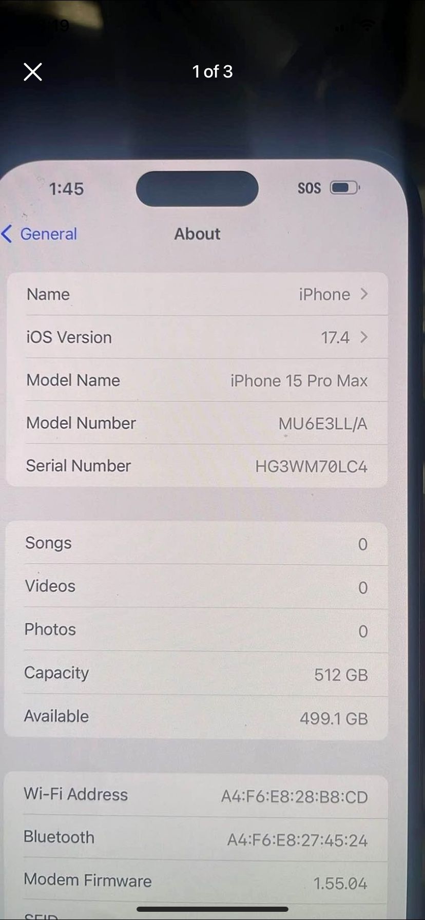 iPhone 15 Pro Max 