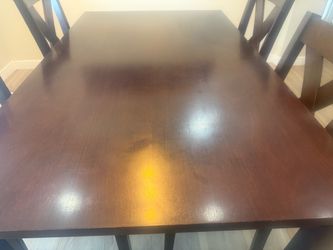 Dining table and chairs