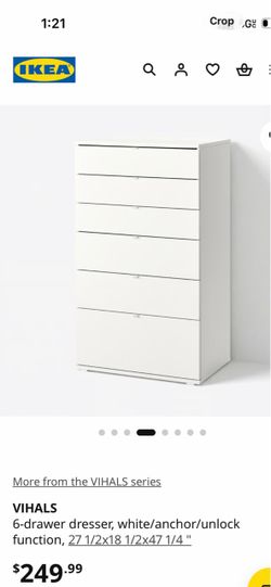 IKEA VIHALS 6-drawer dresser