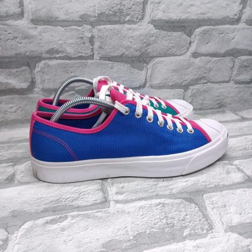 Converse Jack Purcell OX Women's 10.5 /Mens Size 9  Blue Green Fuchsia Men Casual Shoes