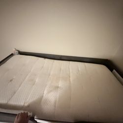 Silver Metal Loft Bed 