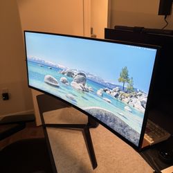 34 Inch Curved UltraGear™ QHD 1440P HDR 10 160Hz Monitor with Tilt/Height Adjustable Stand