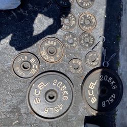 Workout Weights Set Plates Rack Gym Ecel