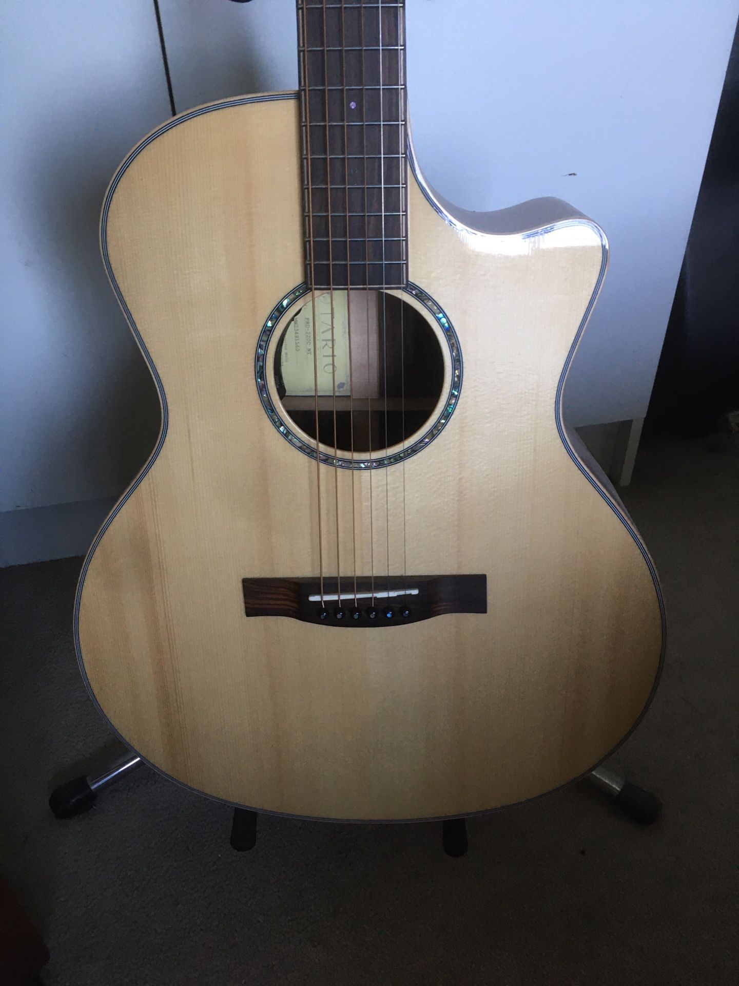 All Solid Wood Acoustic Electric Guitar, Taylor 414 Clone
