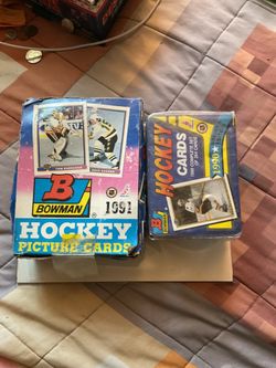 Hockey lot. 1991-92 Bowman NHL Hockey 36 Pack Factory Sealed Box 14 Cards/Pack  Gretzky! And 1990 bowman sealed set