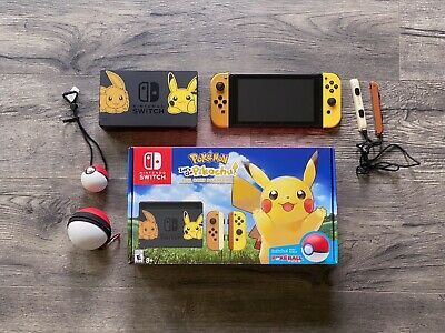 Nintendo Switch Console Let’s Go Pikachu! + Poke Ball Plus Edition with extras