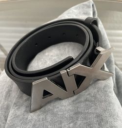 Armani Exchange Belt 34” Great Condition Real Genuine Leather Meet By Sam’s Town 