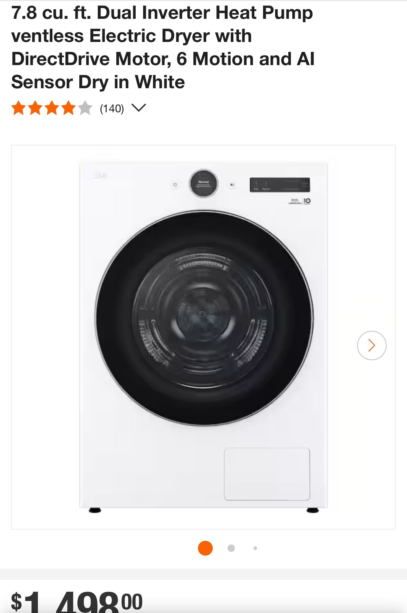 LG Ventless Dryers