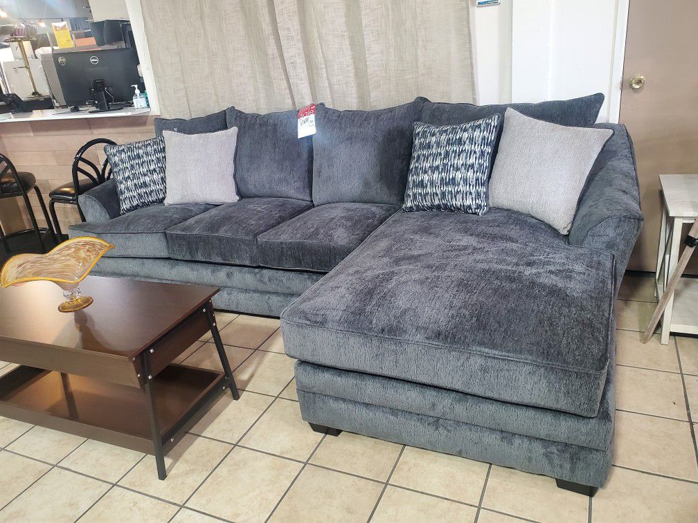 Personalized Grey Sectional 