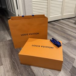 Louis Vuitton Empty Box & Shopping Bag