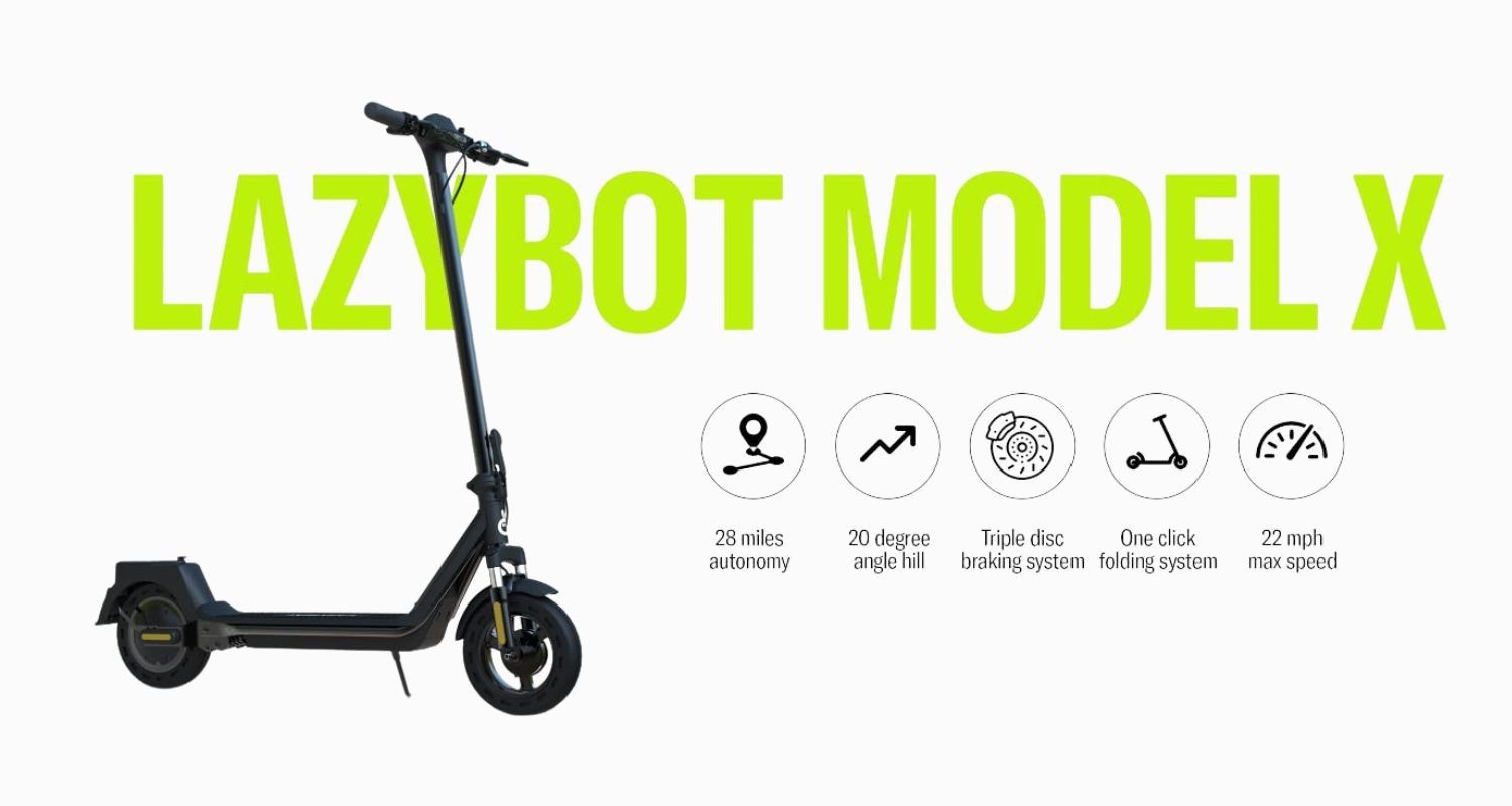 Electric Scooter Sale New Lazybot Model X Shocks Disk Brakes Reliable Safe