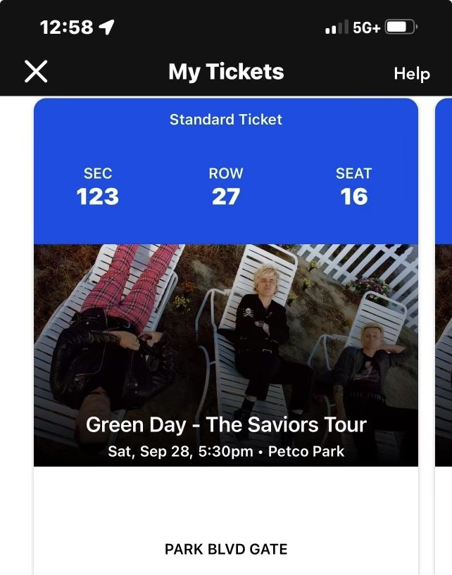 Green Day tickets 2x