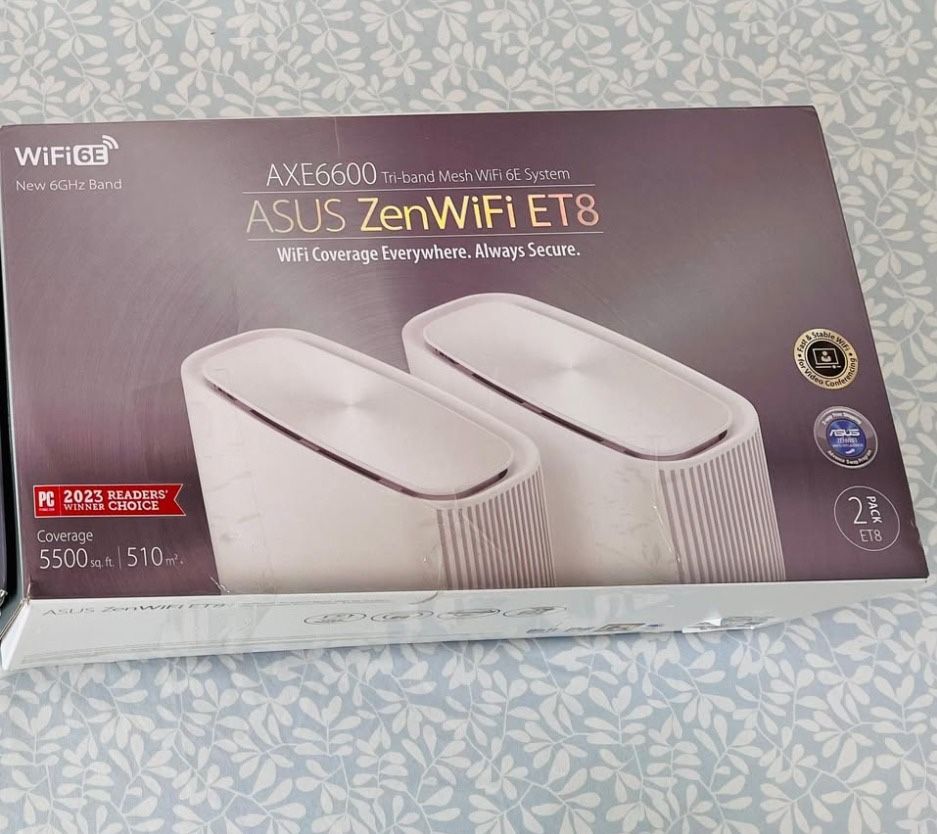 📶 ASUS ZenWiFi ET8 (2-Pack) | Tri-Band WiFi 6E | Brand New 🔥🎮