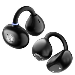 Open Ear Earbuds - Comfort Clip-On Earbuds, Lightweight Open Ear Headphones with 163 Languages AI Translation and Anti-Drop Design, 48H Play Bluetooth
