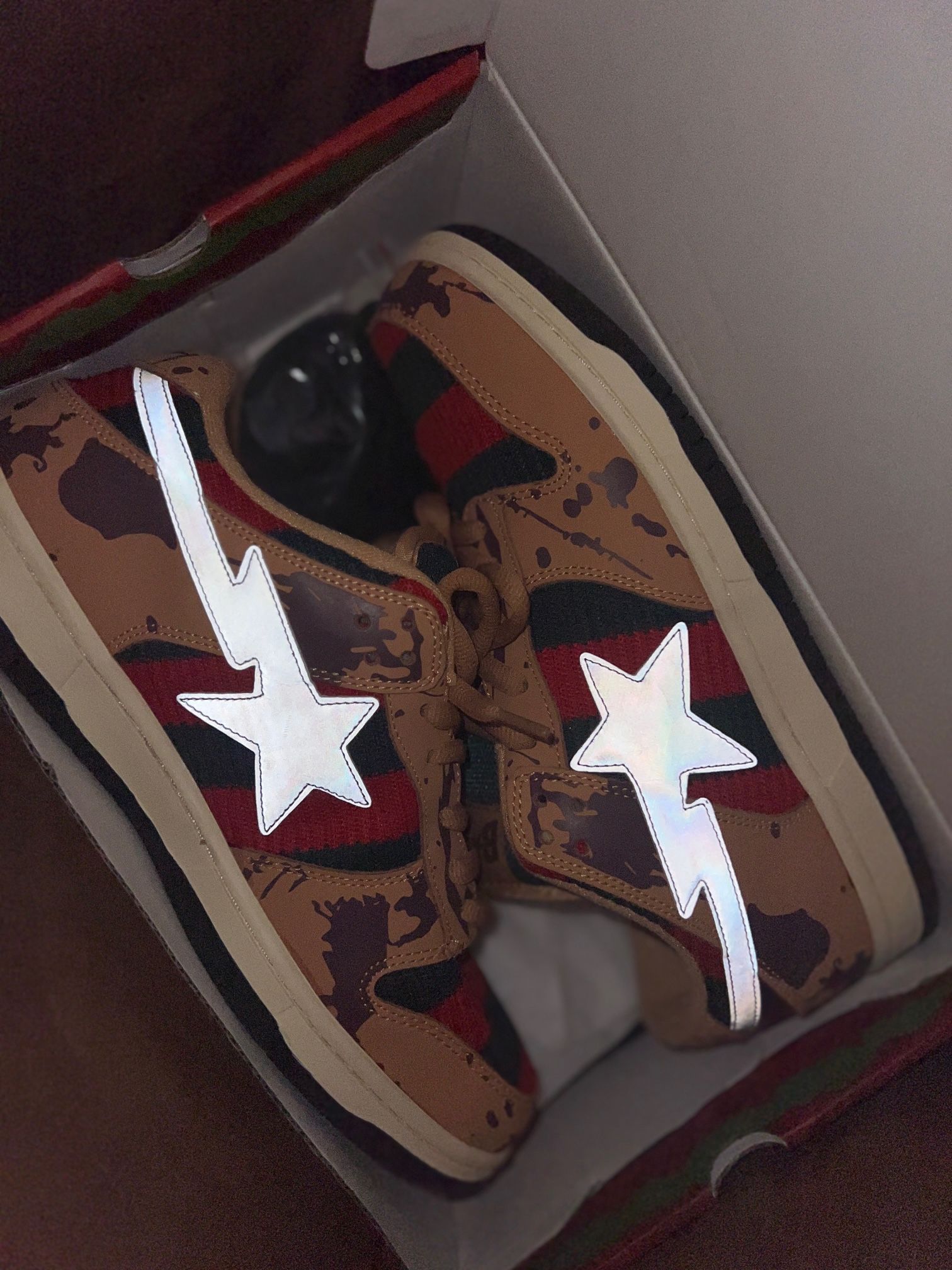 INDIGO STUDIOS LA x BAPE NIGHTMARES SB - SIZE 10.5 (RARE)
