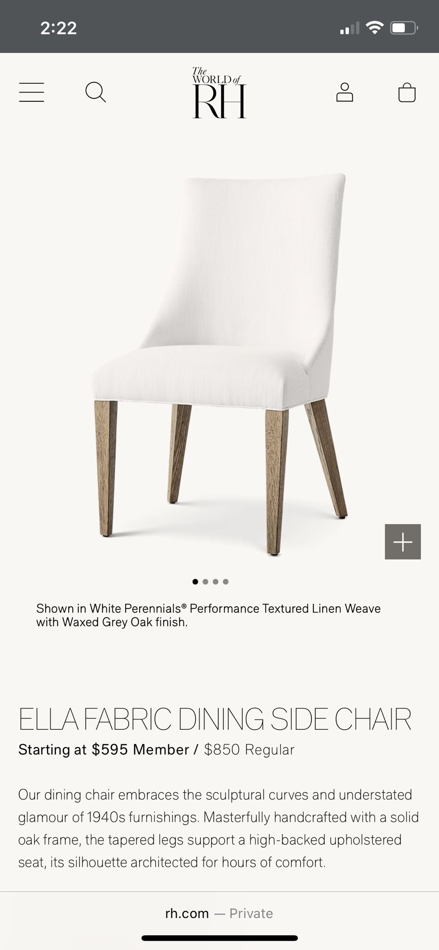 Restoration Hardware Chair