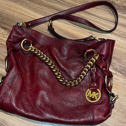 brown leather michael kors crossbody bag 