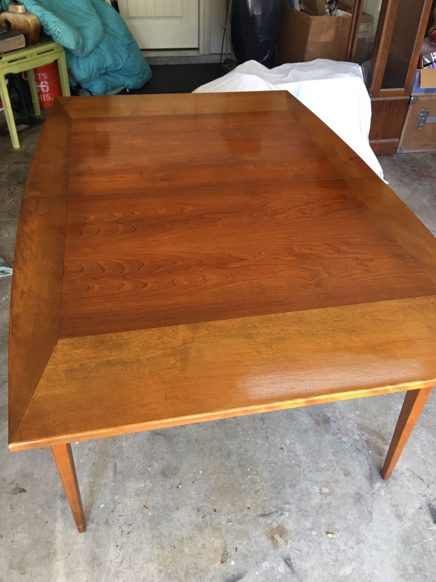 True Vintage Mid Century 1950’s Dining table. Can be used as a breakfast table or with leafs a dining table