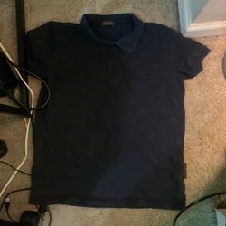 Lv Navy Blue Polo Shirt 
