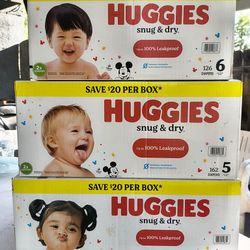 Huggies Size 4,5,6 diapers