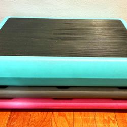 Vintage JANE FONDA Fitness Quest 3 Tier Step Aerobics Platform, Full Size Risers