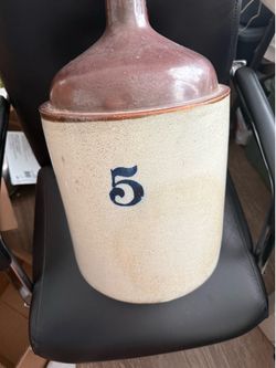 Antique Stoneware 5 Gallon Moonshine Jug Whiskey Crock pickup Inman / Campobello SC area! $60