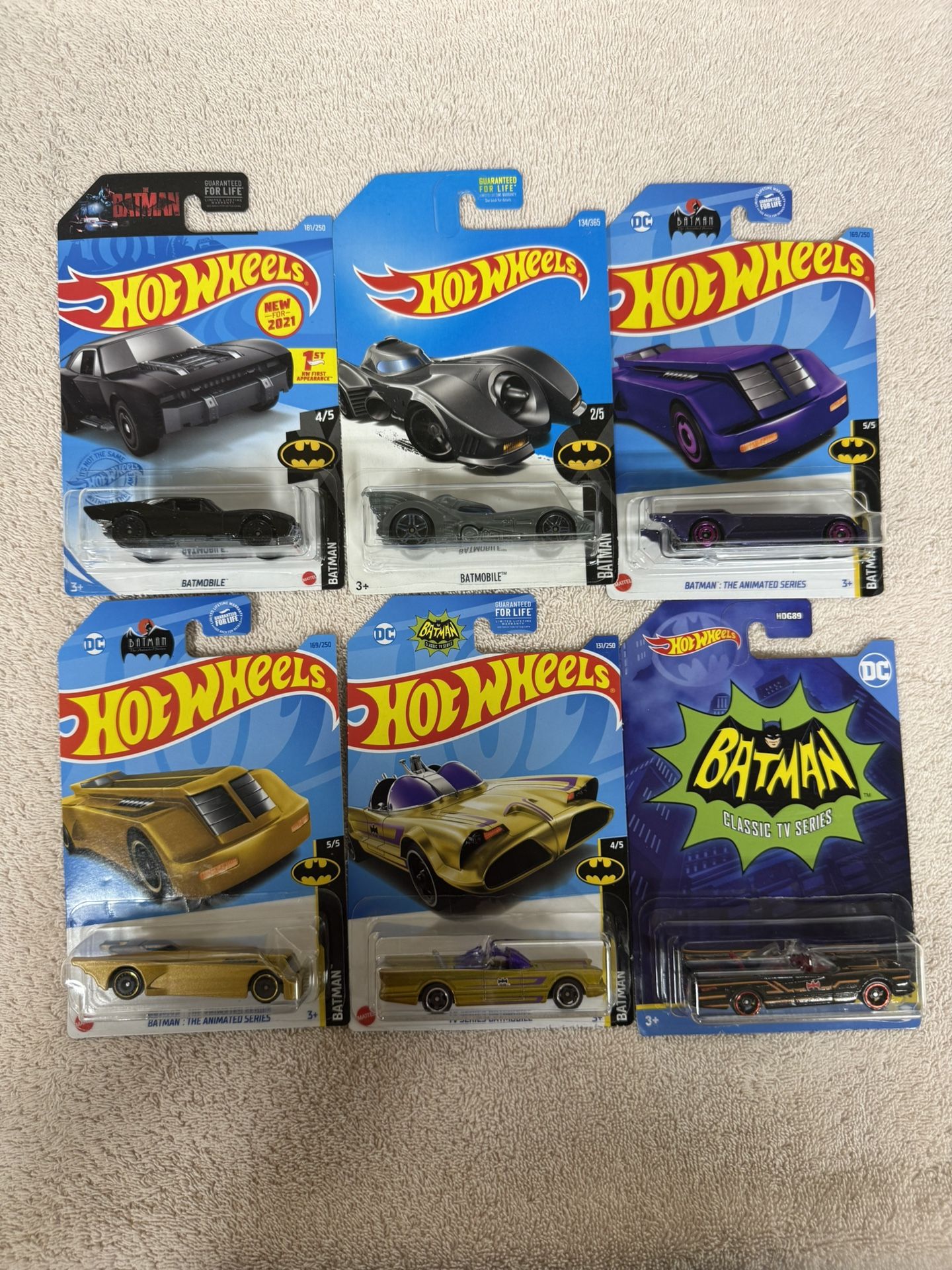 Batman Batmobiles Hot Wheels