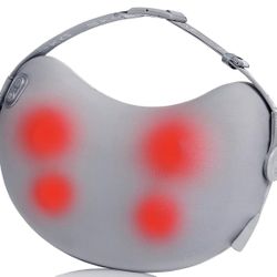 SKG Shiatsu Back Massager for Pain Relief Deep Tissue with Heat 4D Kneading Cordless Electric Massage Pillow Valentine