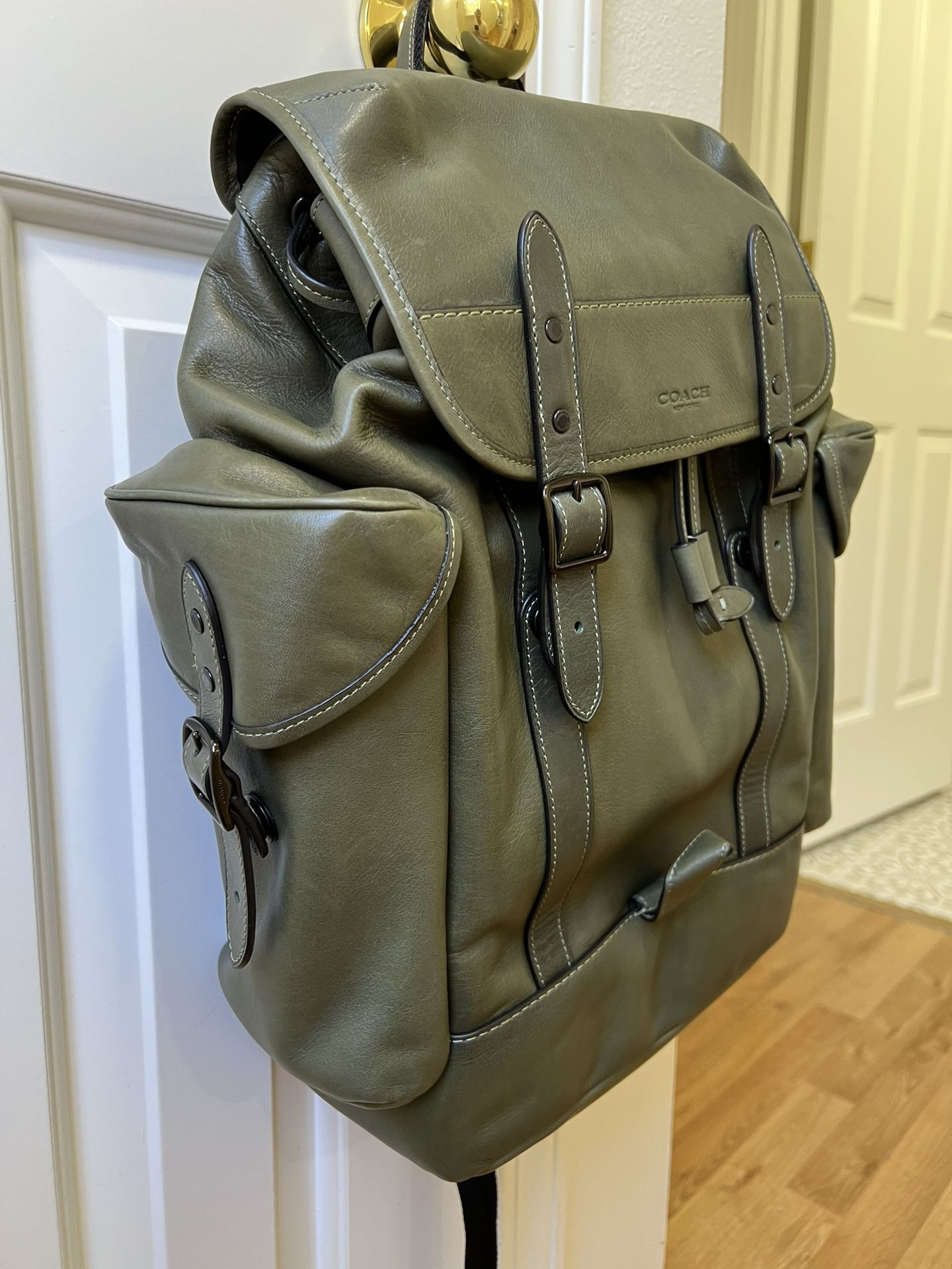 Coach Hitch Backpack military green Coach hitch backpack - army green, like new for Sale in  main image 2