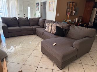Gray sofa sectional